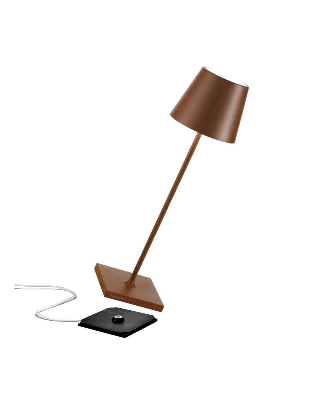 Poldina Pro Lampada Da Tavolo Led Dimmerabile Corten