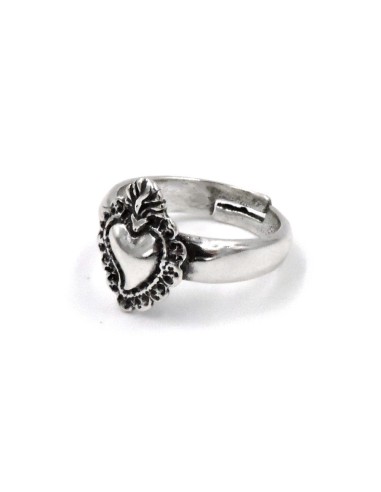 Sterling Silver Heart Votive Ring