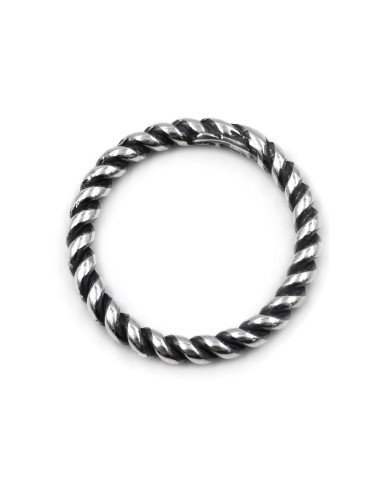 Sterling Silver Rope Ring 