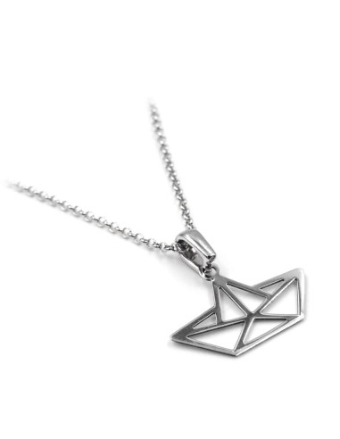 Collana Barca Origami in Argento 925 