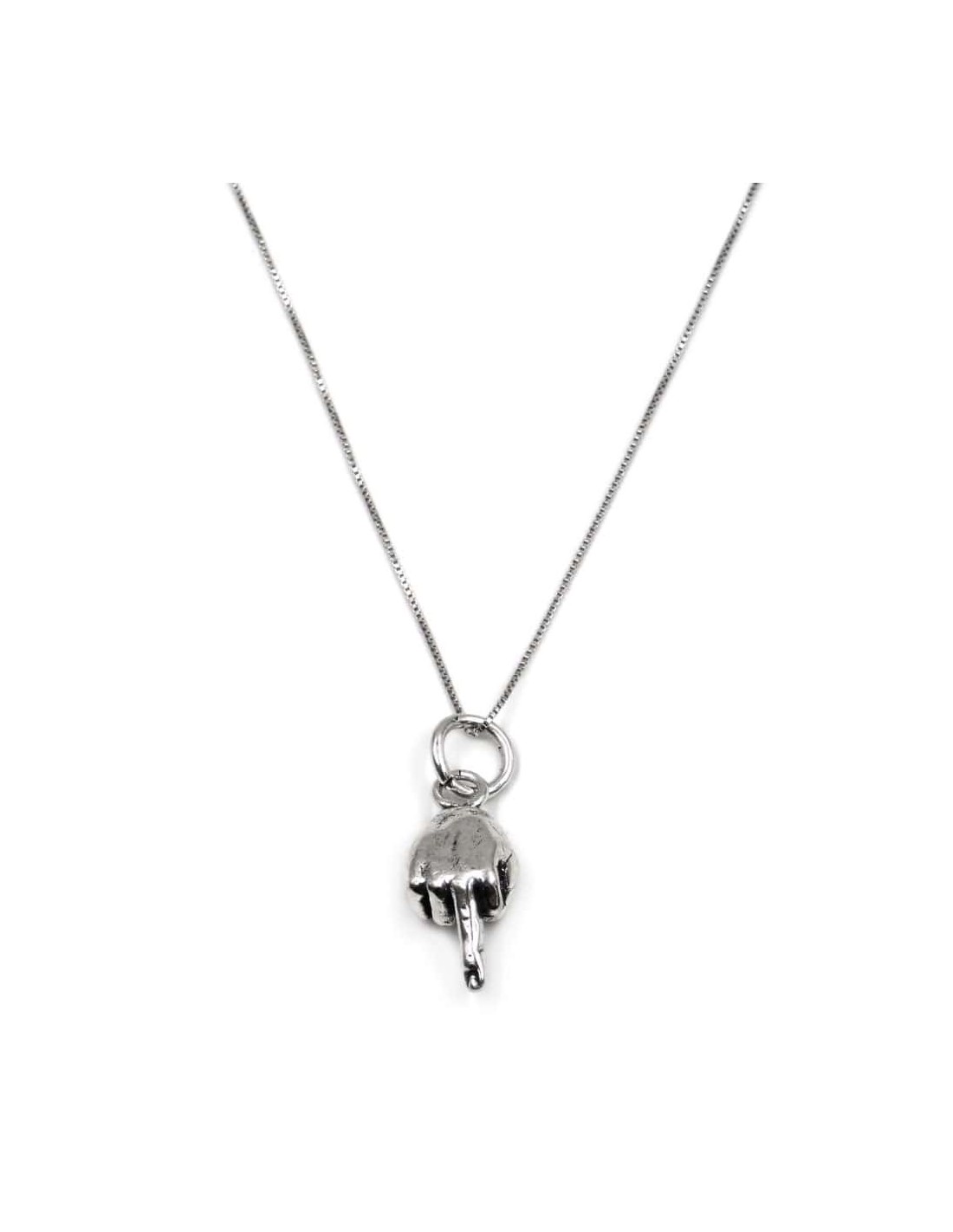 Silver Fuck You Necklace