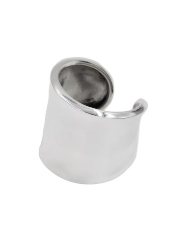 Hammered 925 Sterling Silver Band Ring 