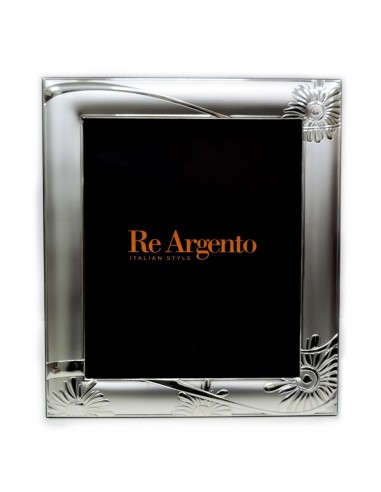 Cornice Portafoto Rettangoli Astratta cm 18x24 in Argento 