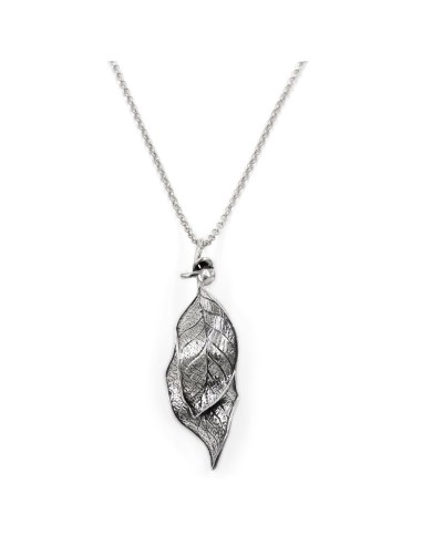 925 Sterling Silver Leaves Necklace