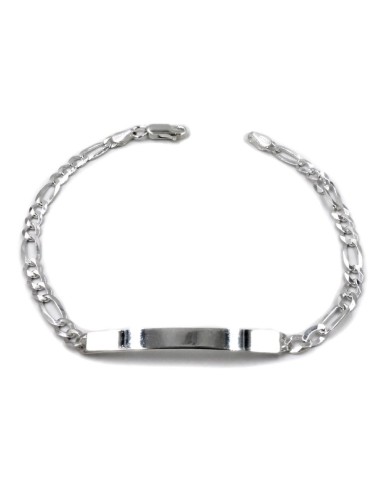 925 Sterling Silver Hanger Bracelet with Customizable Plate