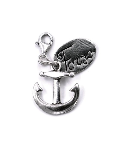 Solid Silver Anchor of Strength Pendant Keyring