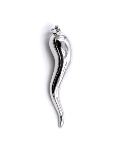 Solid Silver Lucky Horn Pendant 