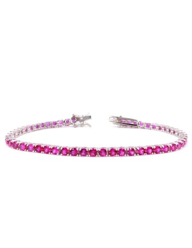 Bracciale Tennis Uomo Donna in Argento 925 Rodiato con Zirconi