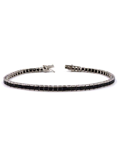 Bracciale Tennis Uomo Donna in Argento 925 Rodiato con Zirconi