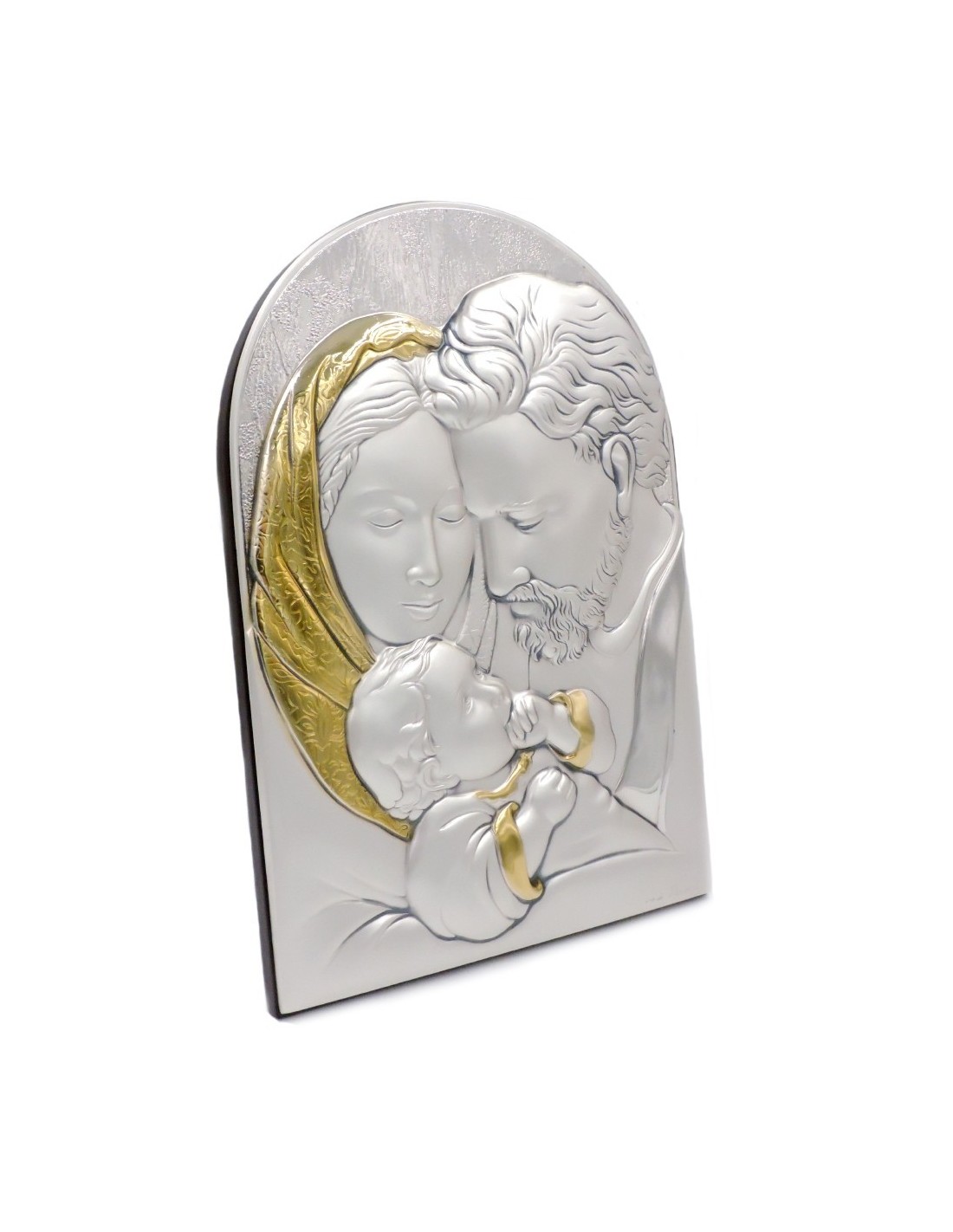 925 Sterling Silver Holy Family Gold 6,88'' x 9,84''