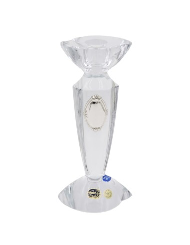 Bohemia Crystal Candle Holder with Oval Insert