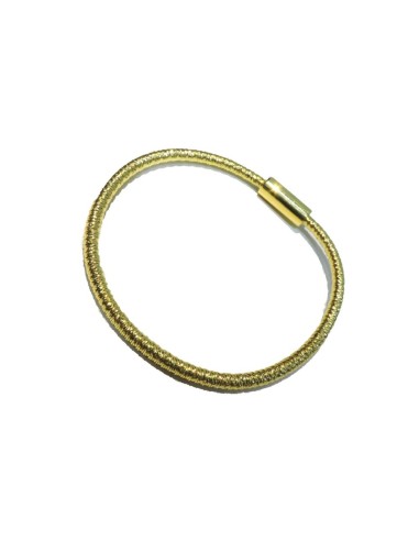 925 Sterling Silver Semi-Rigid Bracelet Brilliant Effect Color Gold, Silver and Copper by Damiano Argenti