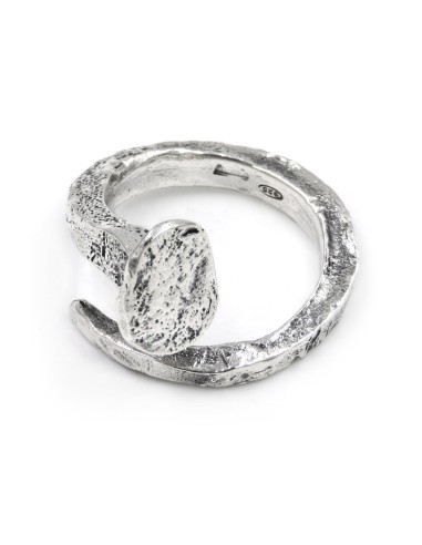 925 Sterling Silver Nail Ring 