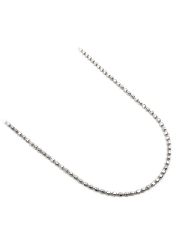 Long 925 Sterling Silver Nuggets Necklace 