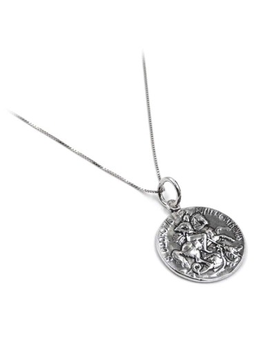 Saint George Sterling Silver Necklace 