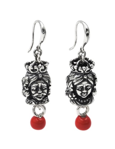 Sicilian Moor Heads Earrings 