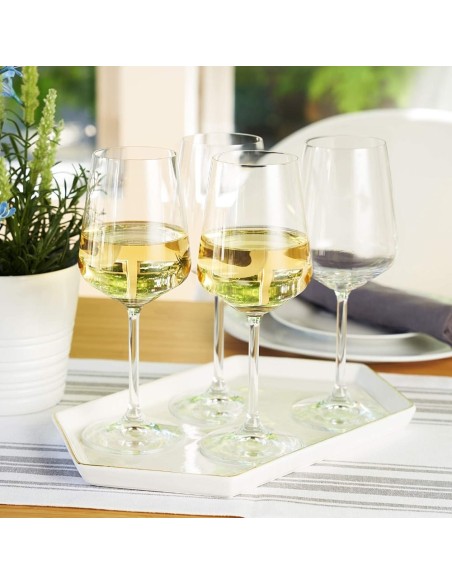 Set 4 Bicchieri Vino Bianco In Cristallo Style