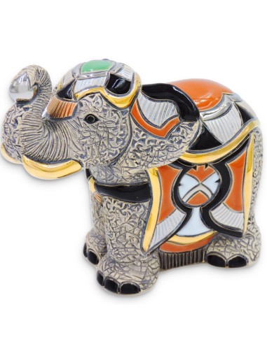 Asian Elephant Ceramic Sculpture 