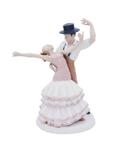 Flamenco Couple Fine Porcelain Sculpture 