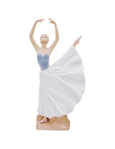 Klassische Ballerina-Skulptur aus feinem Porzellan