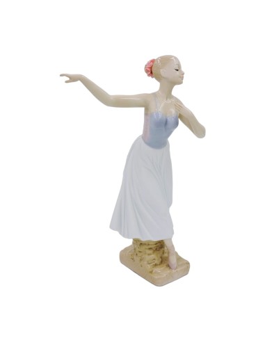 Klassische Ballerina-Skulptur aus feinem Porzellan