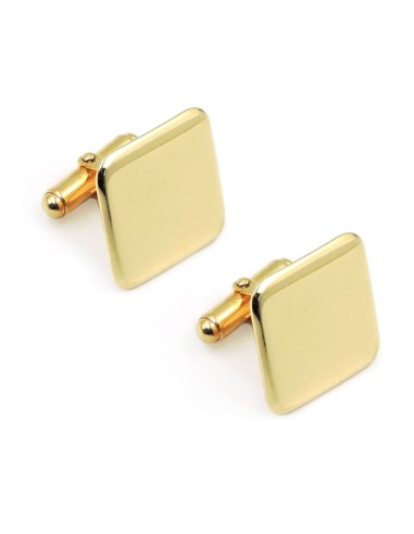 Gold Plated 925 Sterling Silver Square Cufflinks 