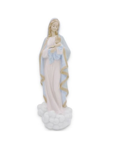 Virgin Mary with Baby Fine Porcelain Sculpture 