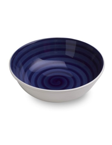 Salad Bowl Blue Sea Pattern Mannaggia Li Pescetti