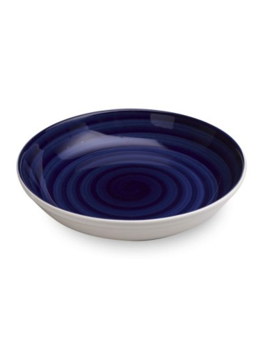 Rice Serving Dish Blue Sea Pattern Mannaggia Li Pescetti