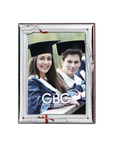 Graduation Enamelled Silver Photo Frame 5 x 7