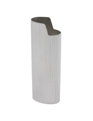 Sterling Silver Vertical Lines Lighter Holder