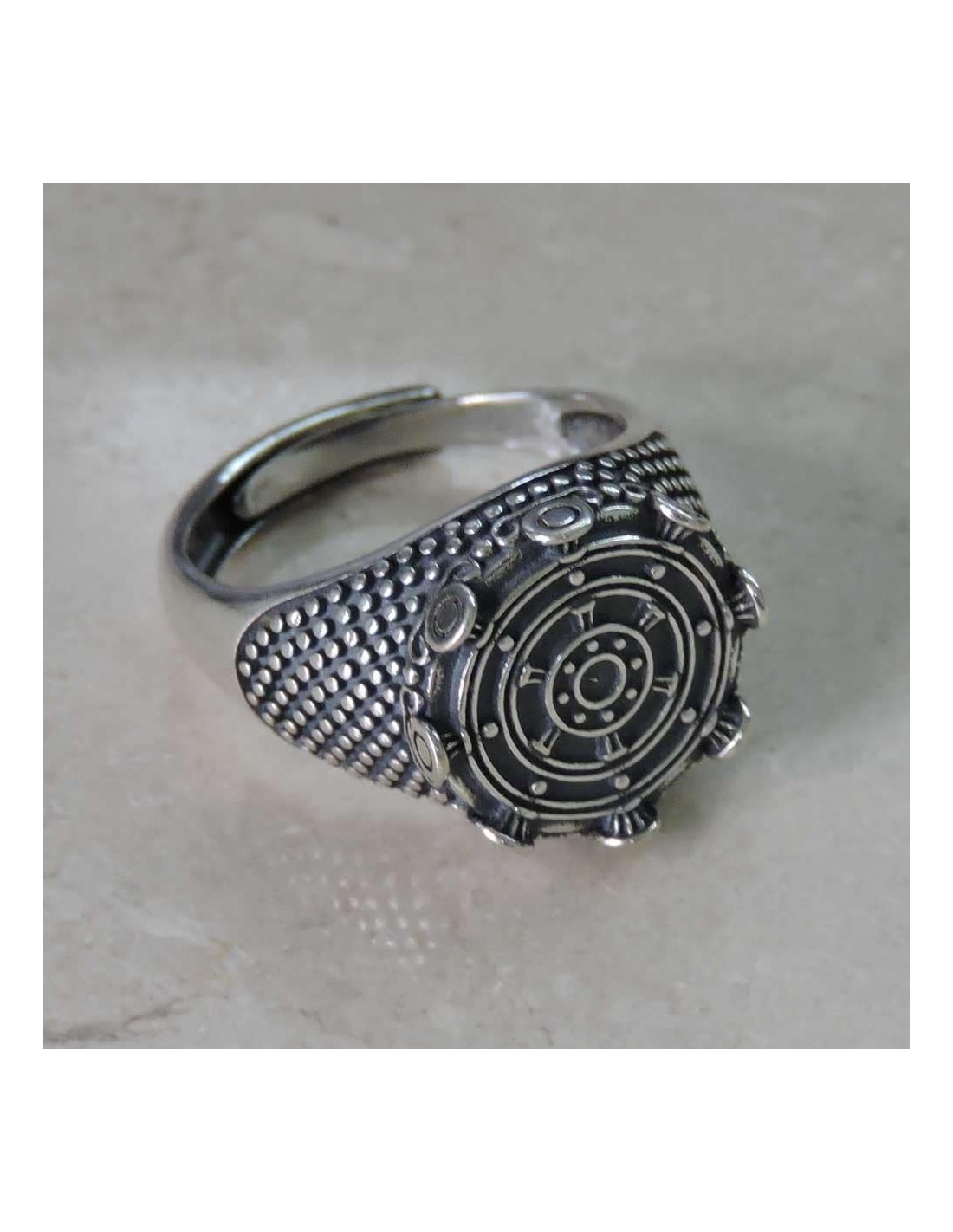 925 Sterling Silver Labyrinth Ring