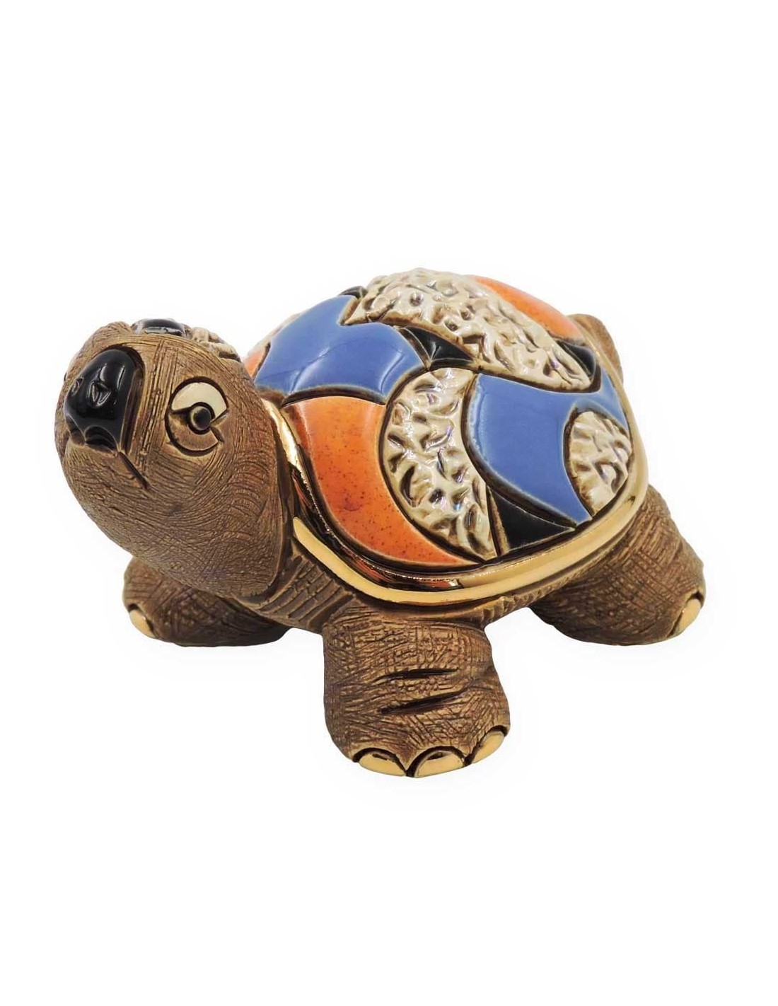 Baby Mediterranean Turtle Ceramic Sculpture De Rosa