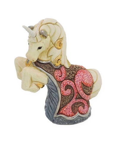 Unicorno Scultura in Ceramica 