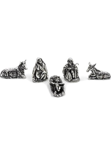 Solid Silver Nativity Scene