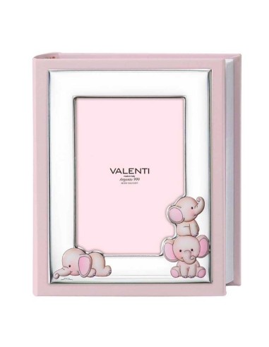 Pink Elephants Photo Album for Baby Girls 