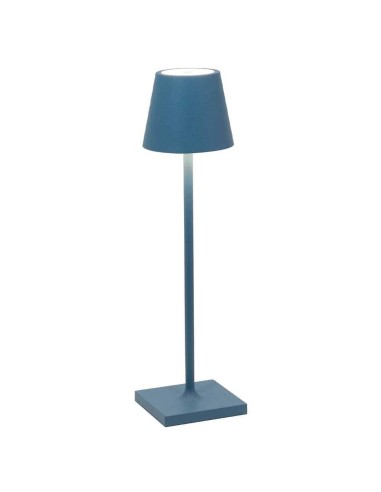 Zafferano Poldina Pro Micro Tischlampe Capriblau