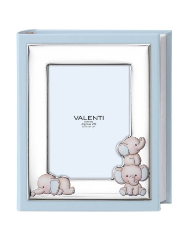 Blue Elephants Photo Album for Baby Boys