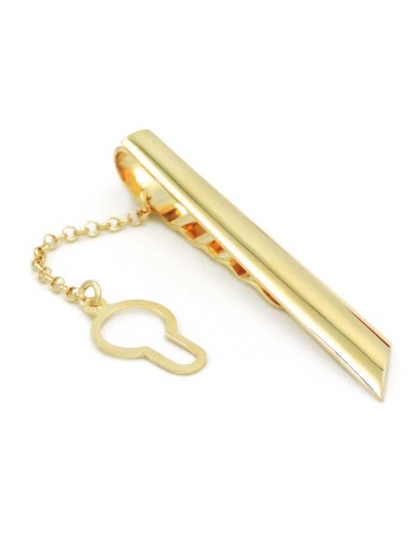 Customizable Gold Plated 925 Sterling Silver Tie Clip