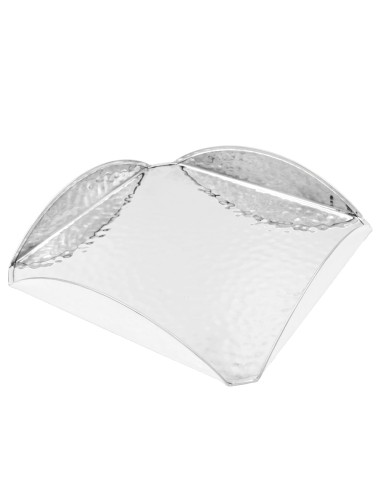 Hammered Sterling Silver Square Napkin Holder