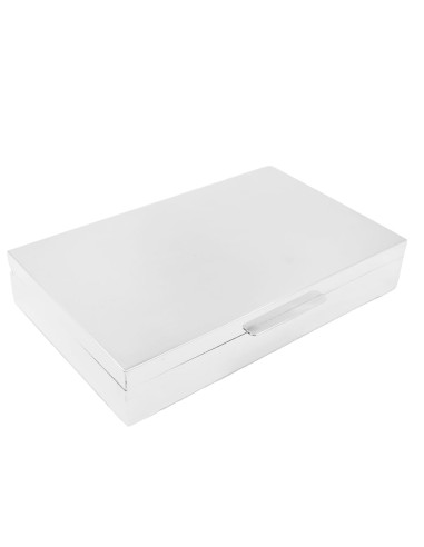 Customizable 925 Sterling Silver Cigarettes Case Box 