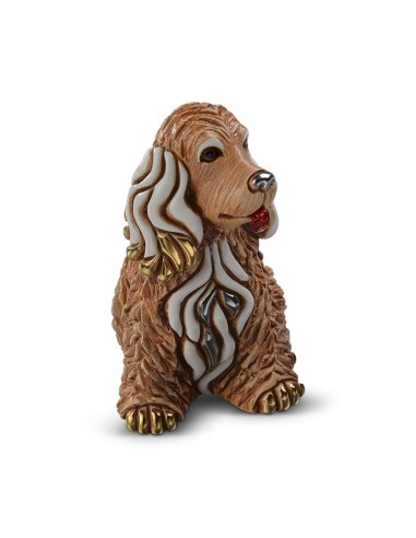 Cocker Dog Ceramic Sculpture De Rosa Rinconada