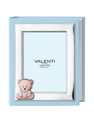 Customizable Light Blue Bear Photo Album for Baby Boys