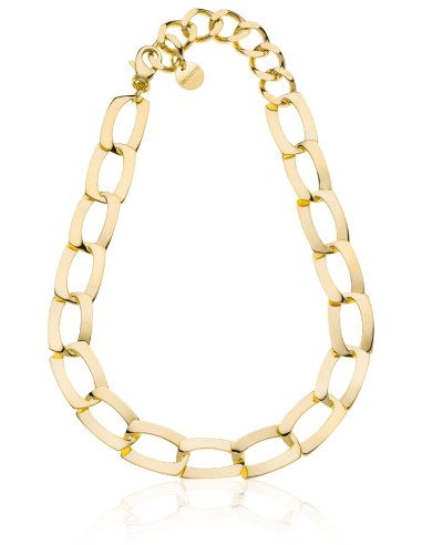 Gold Dynamic Flat Chain Necklace