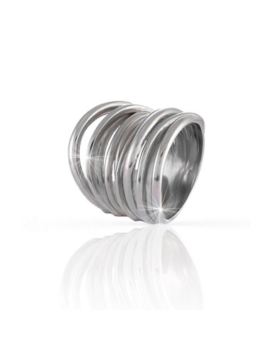 Sterling Silver Vortex Ring 