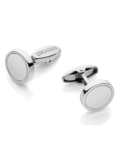 Customizable 925 Sterling Silver Round Cufflinks Unoaerre