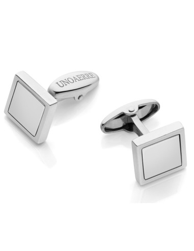 Customizable 925 Sterling Silver Square Cufflinks Unoaerre