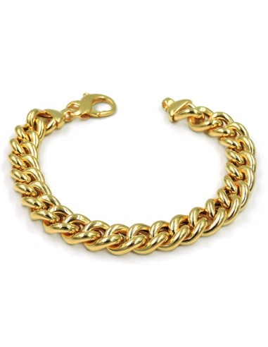 Gold Plated 925 Sterling Silver Curb Bracelet 