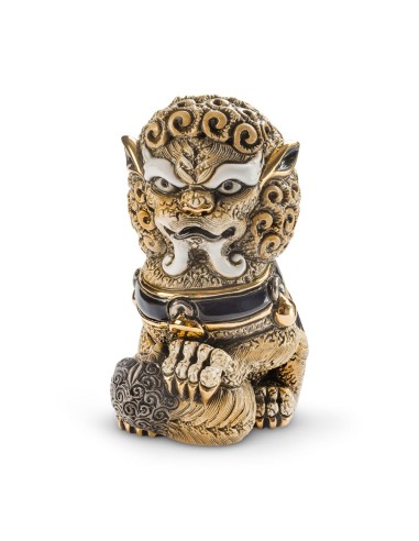 Cinnamon Foo Lioness Ceramic Sculpture De Rosa Rinconada