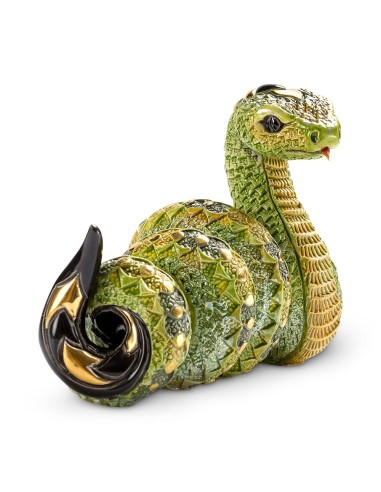 Serpente Scultura in Ceramica De Rosa Rinconada 